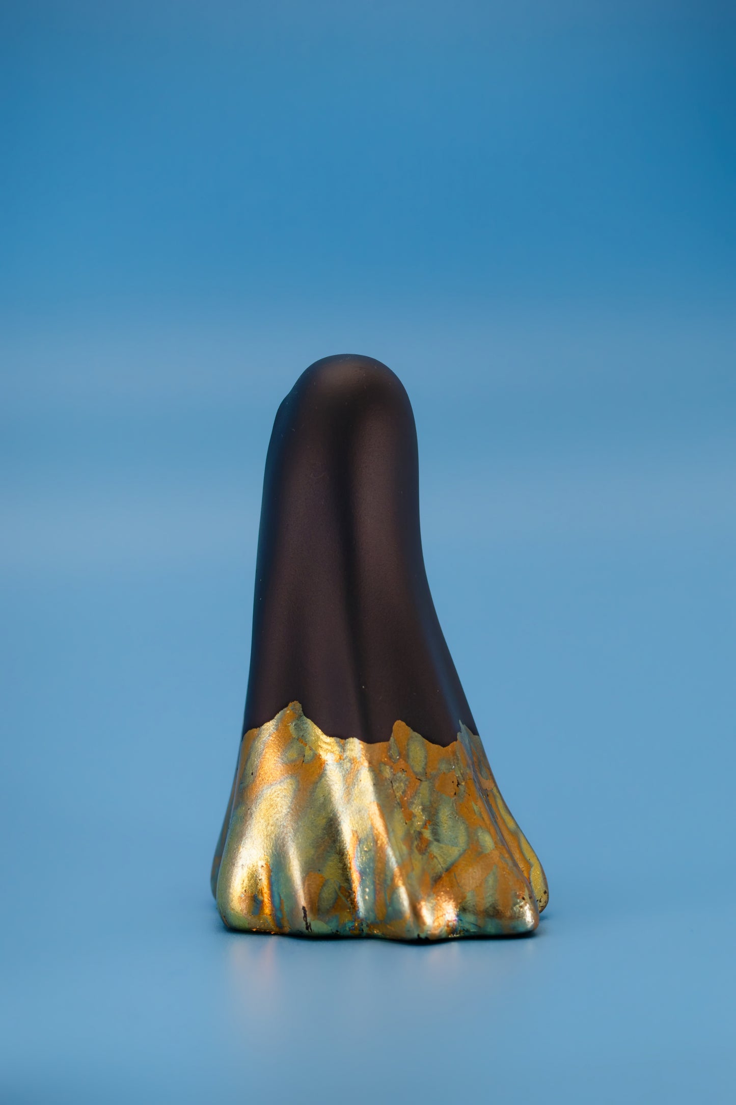 The Master Ghost (Satin Black & Variegated Gold Leaf)