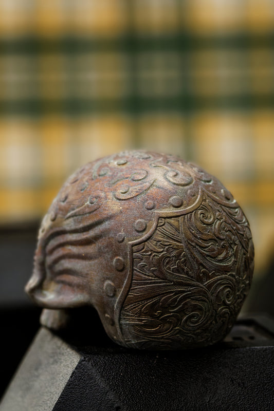 Day Of The Dead Skull (Aged Bronze Finish)