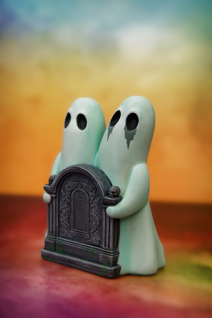 Yin & Yang The Siamese Ghosts (Hand Painted Finish)