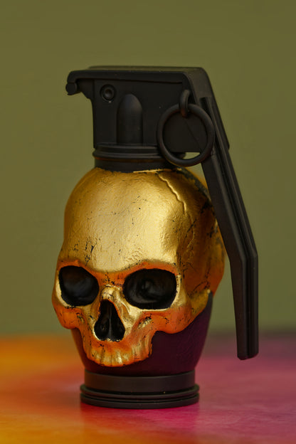 Skull Grenade (Satin Black & Gold Leaf) (Copy)