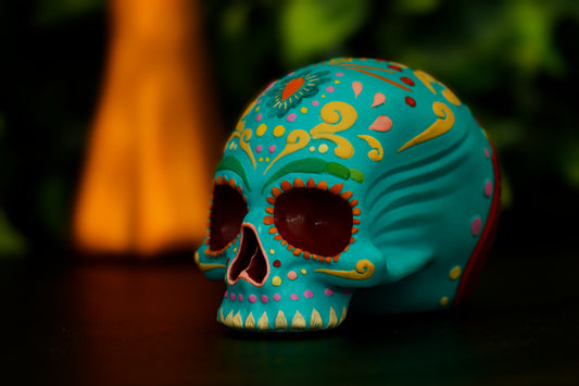 Day Of The Dead Skull (Hand Painted Finish)