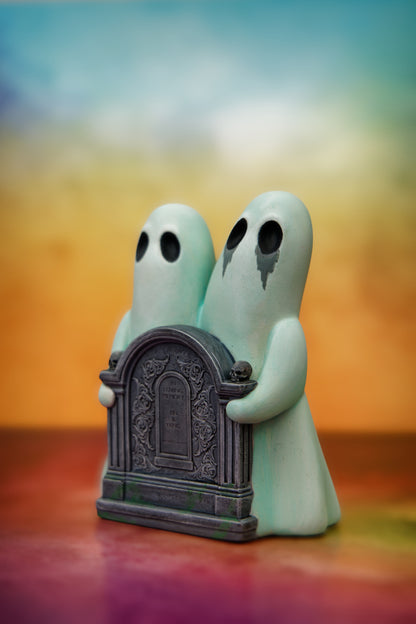 Yin & Yang The Siamese Ghosts (Hand Painted Finish)