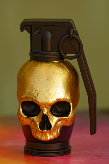 Skull Grenade (Satin Black & Gold Leaf) (Copy)
