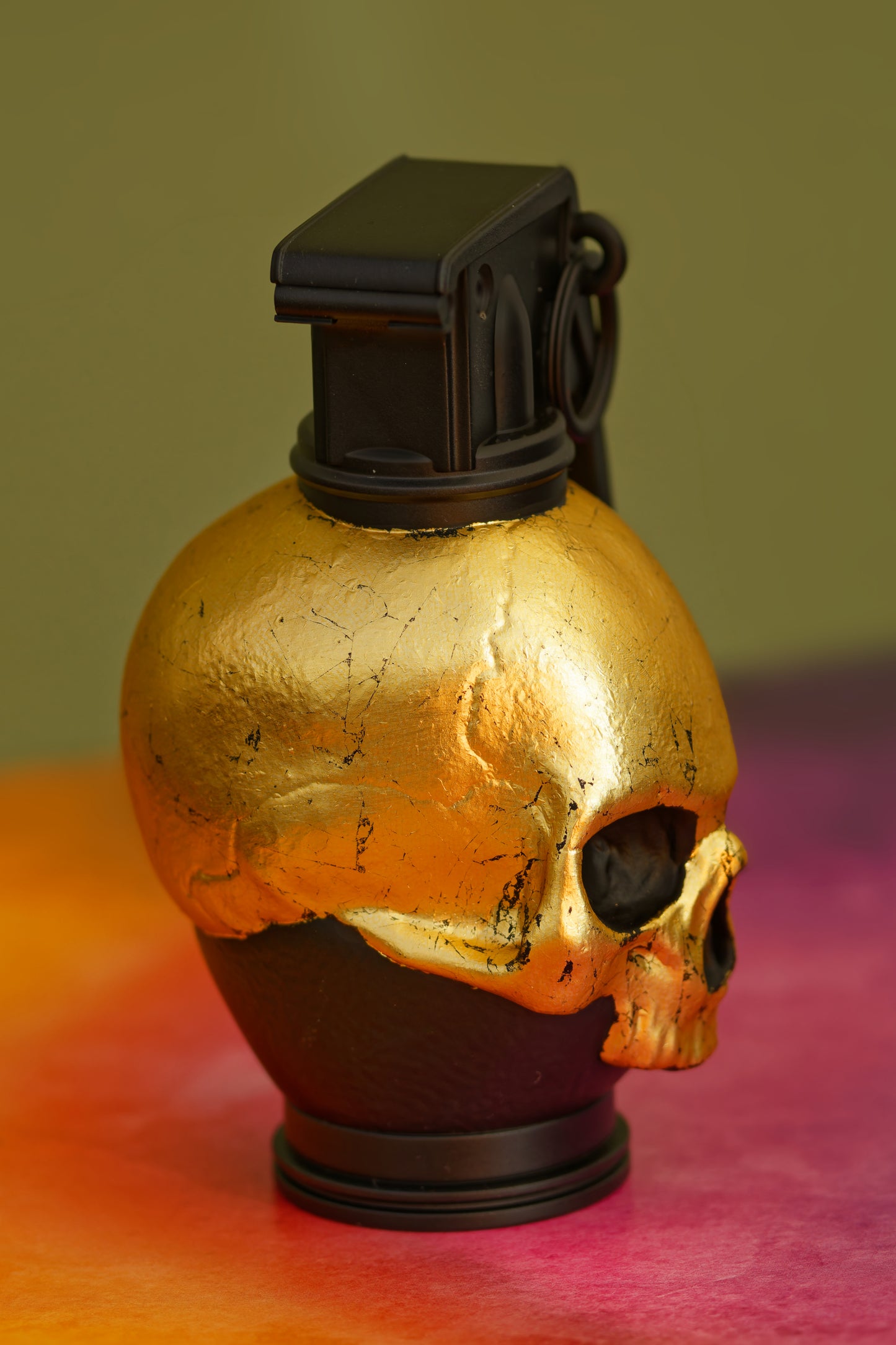 Skull Grenade (Satin Black & Gold Leaf) (Copy)