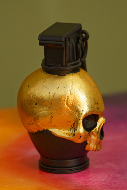 Skull Grenade (Satin Black & Gold Leaf) (Copy)