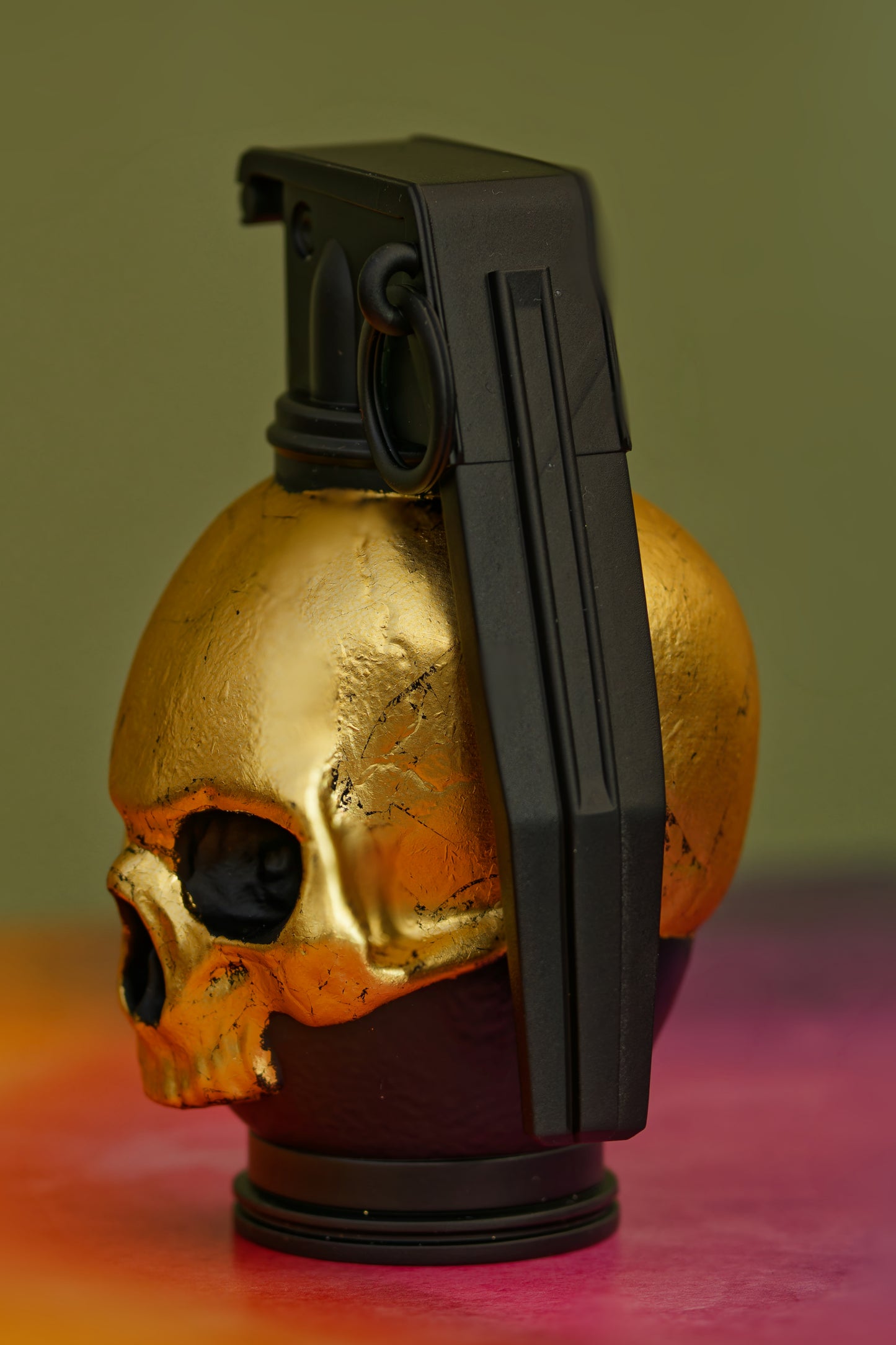 Skull Grenade (Satin Black & Gold Leaf) (Copy)