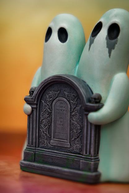 Yin & Yang The Siamese Ghosts (Hand Painted Finish)