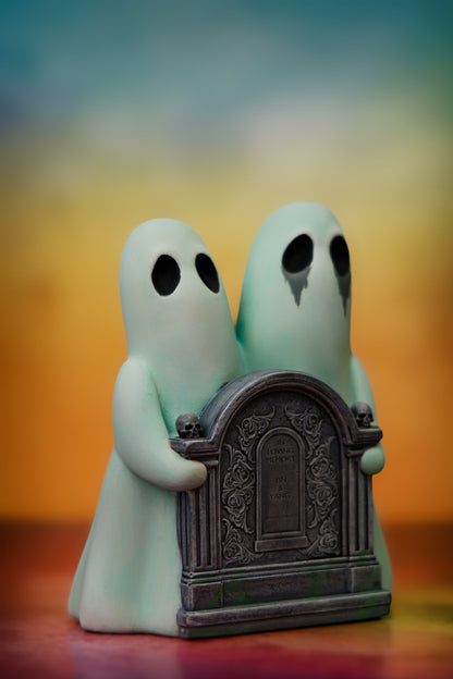 Yin & Yang The Siamese Ghosts (Hand Painted Finish)